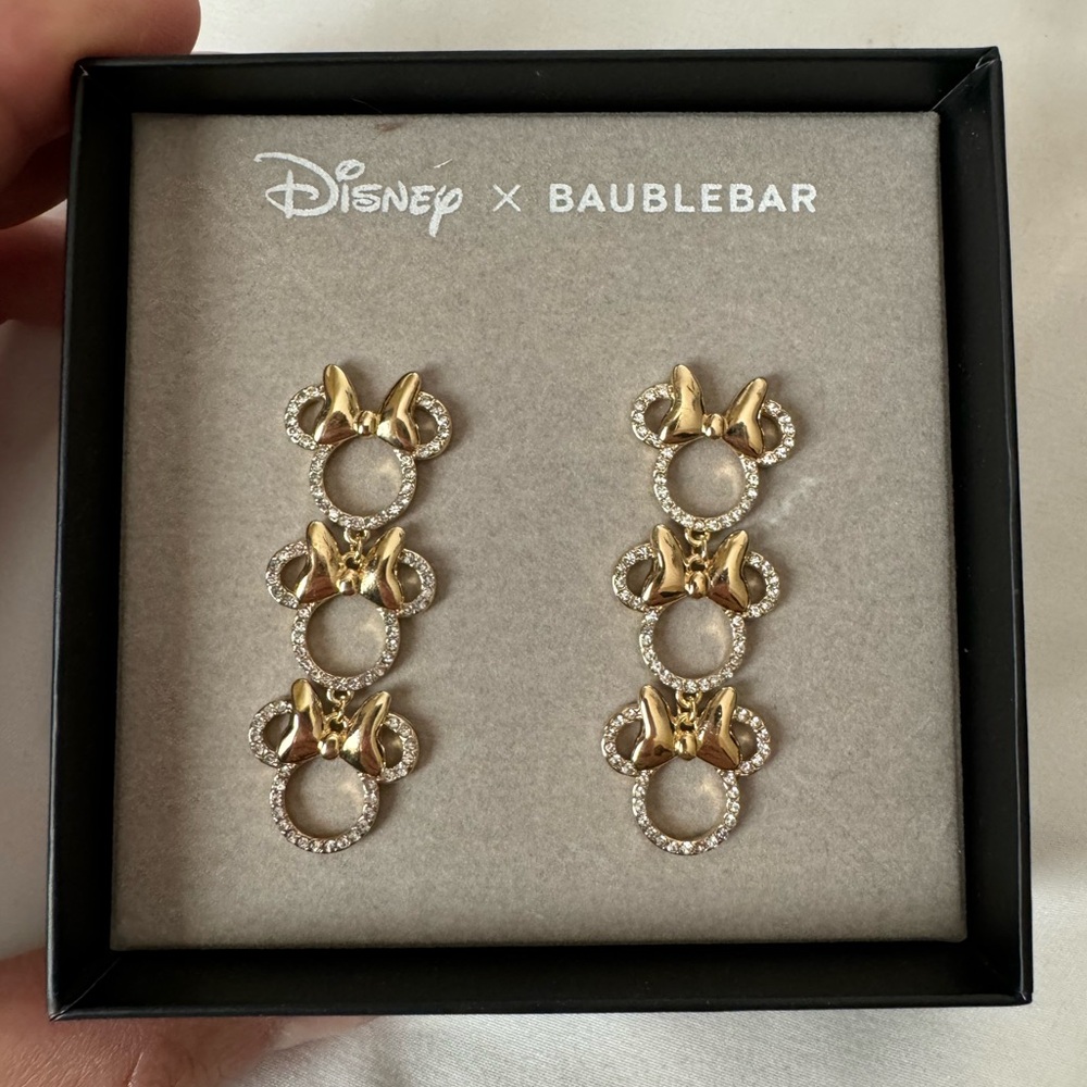 Bauble bar Disney Minnie Mouse earrings